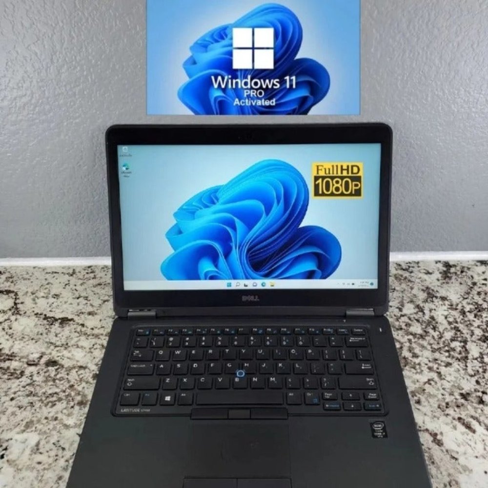 Dell Latitude 14" Laptop i7-5600U 8GB DDR3 320GB Windows 11 Pro Camera Office